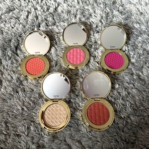 Tarte Stay Golden Amazonian Clay Cheek Set of 5 blush compacts